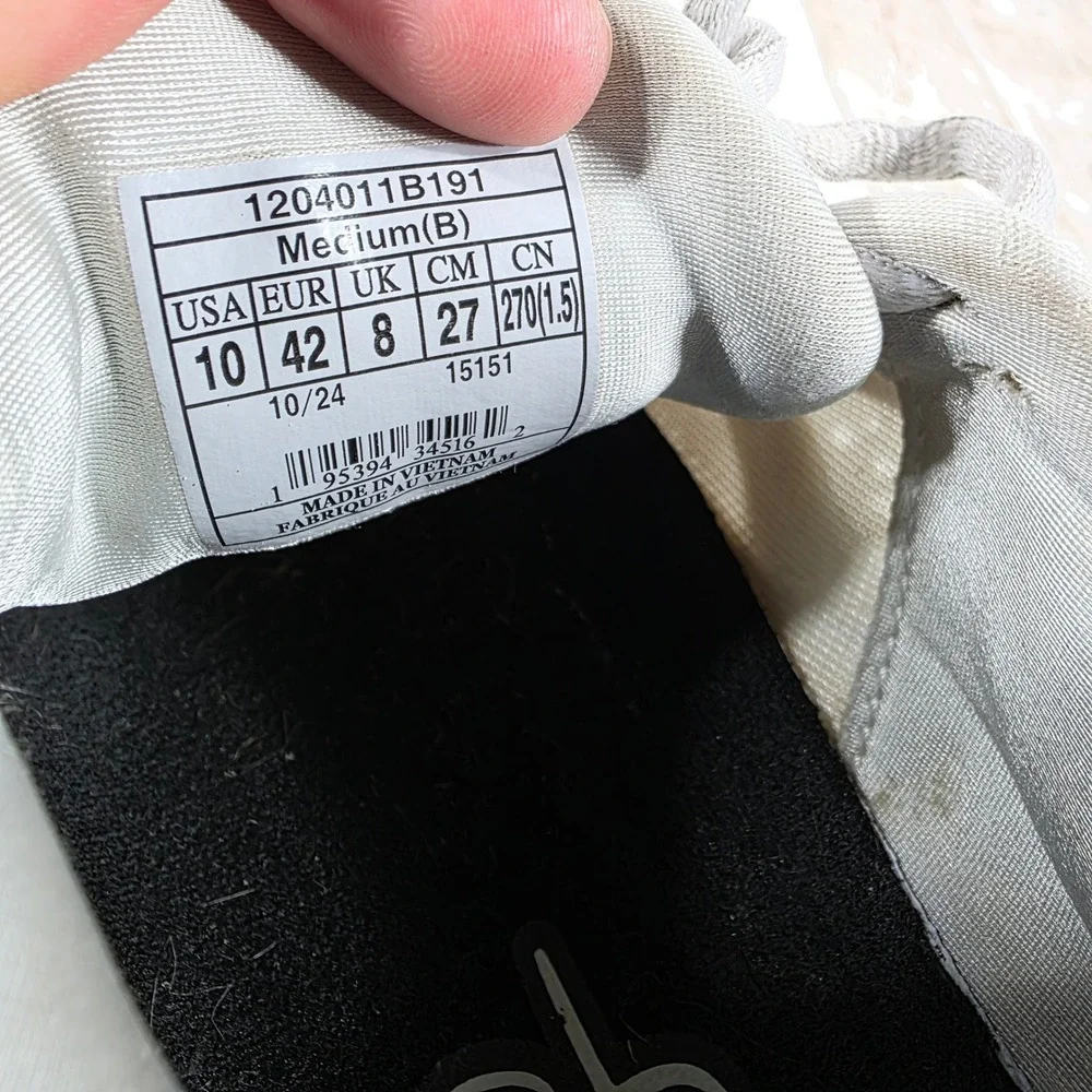 Brooks Trace 3 Womens Running Shoes White Grey Black Size 10 Medium B